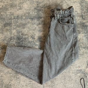 ZARA gray highwaisted jeans